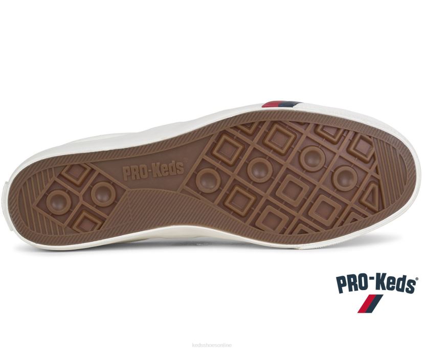 Unisex Keds Royal Plus Canvas White Navy RXFBP4256