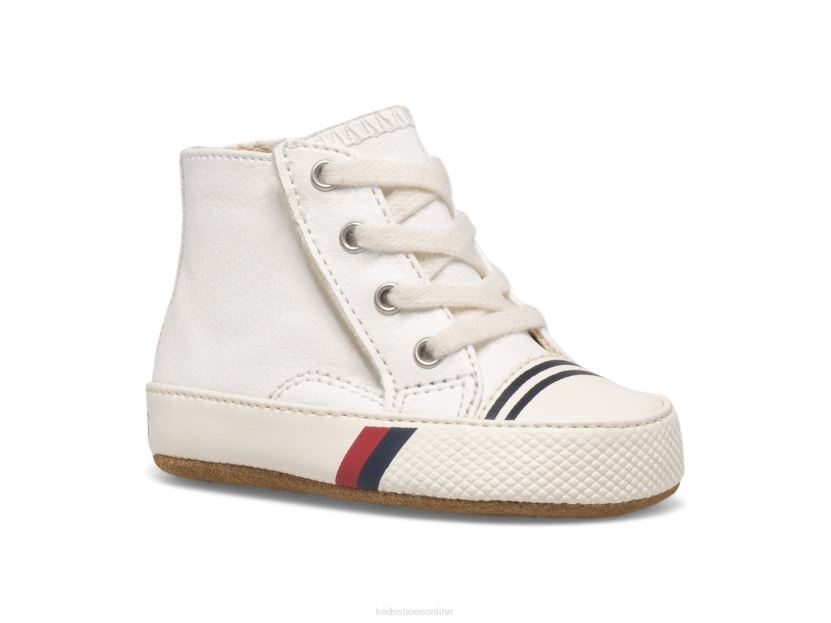 Little Kid Keds Royal Hi Crib Sneaker White RXFBP4267