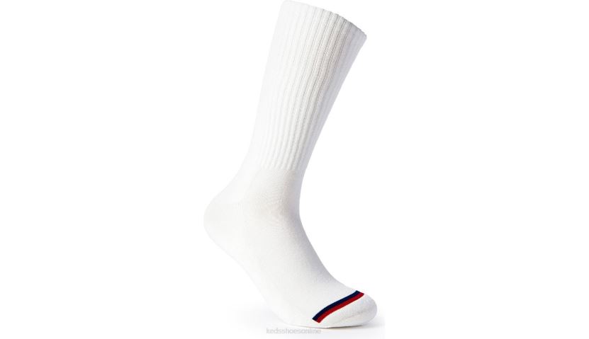 Unisex Keds 2PK Crew Socks White RXFBP4225