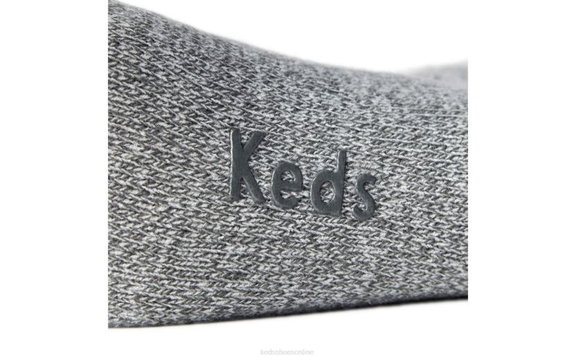 Women Keds 3 Pk Crew Boot Socks Black RXFBP4224