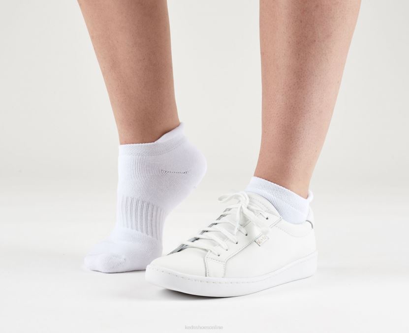 Women Keds 3 Pk Low Cut Cushioned Liner Socks Black RXFBP4218