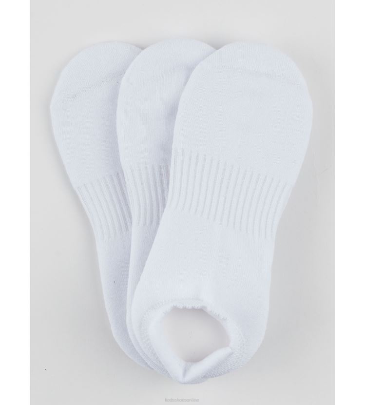 Women Keds 3 Pk Low Cut Cushioned Liner Socks White RXFBP4219