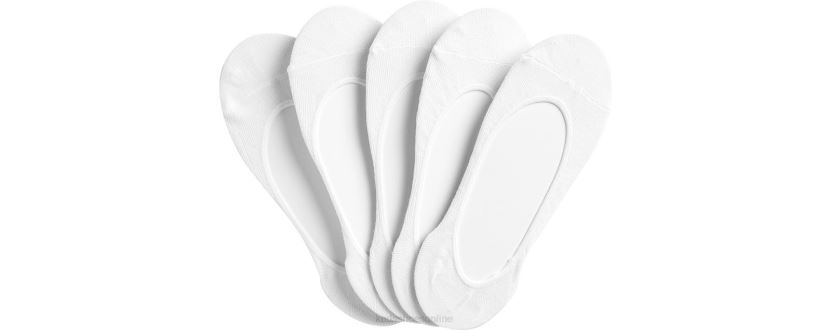 Women Keds 5 Pk Extra Low Cut Liner Socks White RXFBP4220