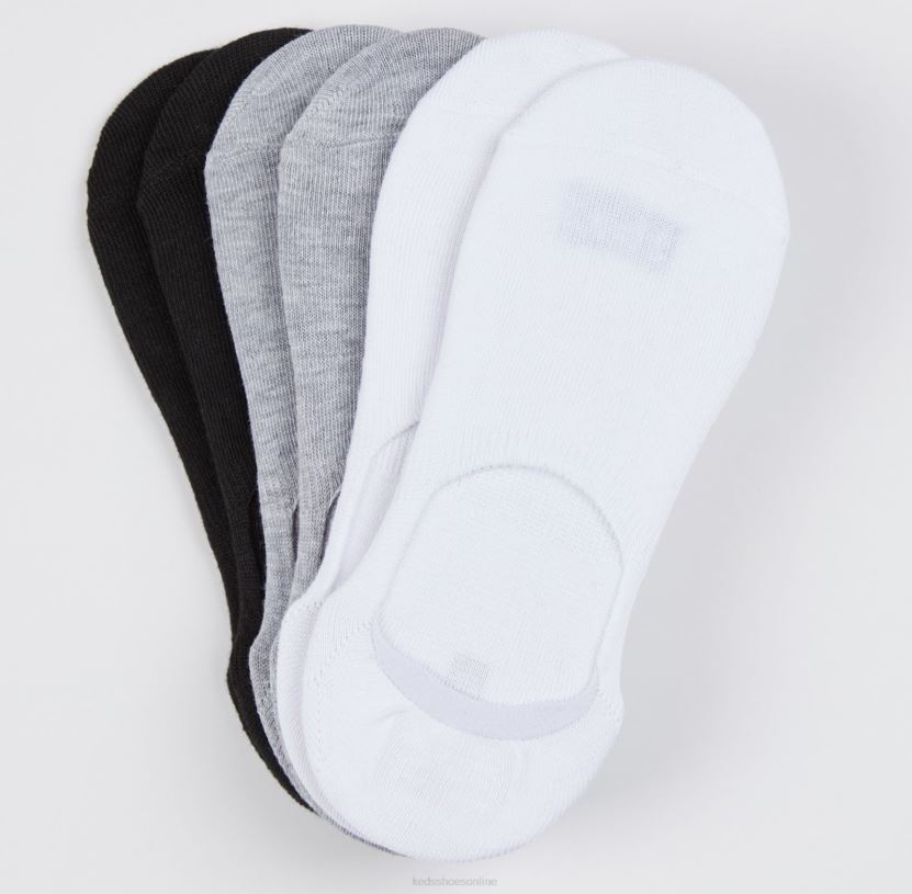 Women Keds 6 Pk Classic Sneaker Liner Socks Grey Asst RXFBP4216
