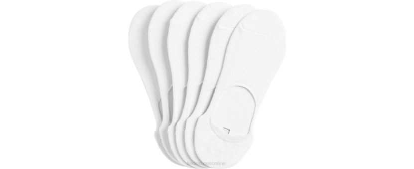 Women Keds 6 Pk Classic Sneaker Liner Socks White RXFBP4215