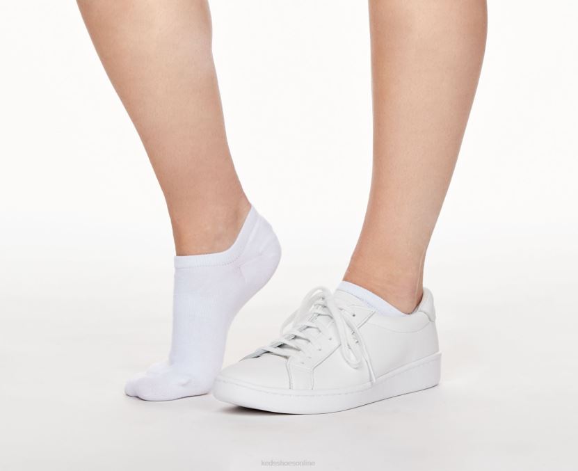Women Keds 6 Pk High Cut Liner Socks White RXFBP4222