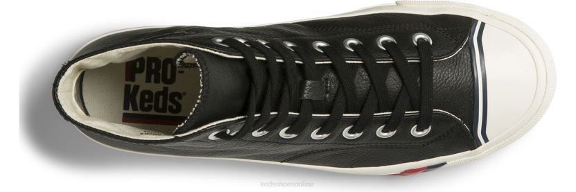 Unisex Keds Royal Hi Leather Sneaker Black RXFBP4142