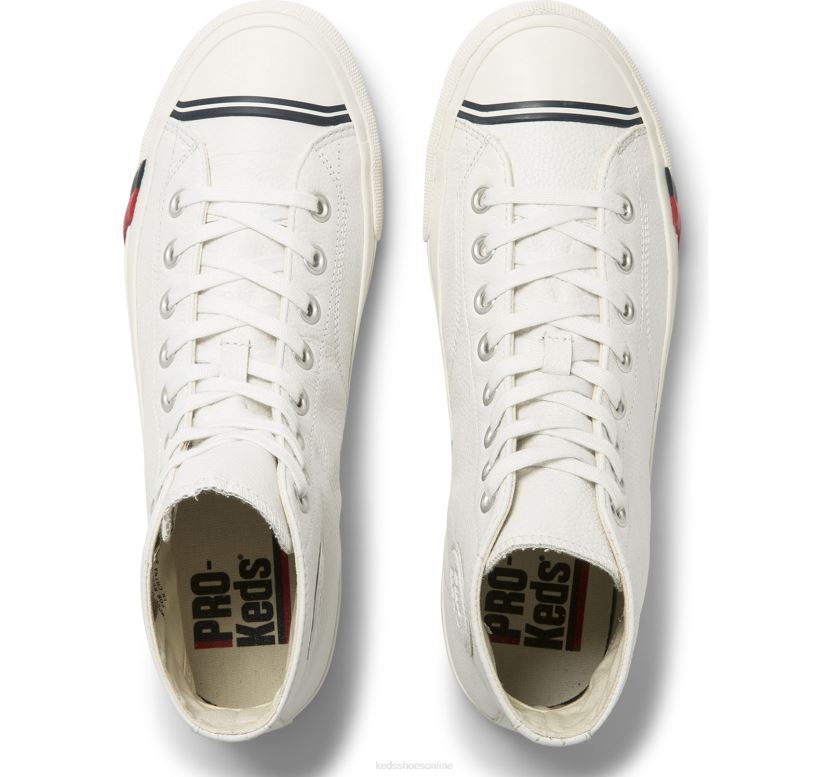 Unisex Keds Royal Hi Leather Sneaker White RXFBP4143