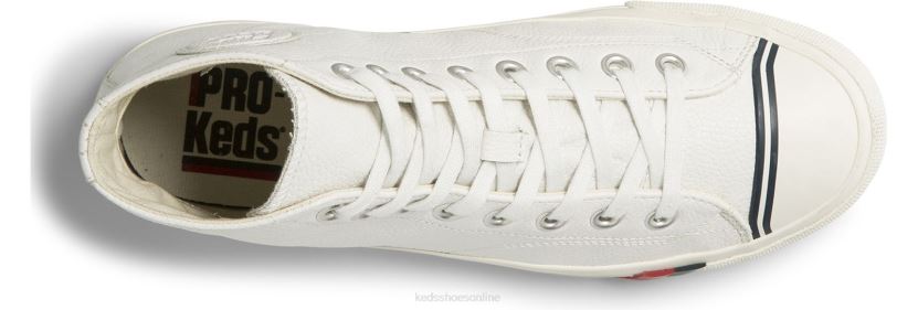 Unisex Keds Royal Hi Leather Sneaker White RXFBP4143