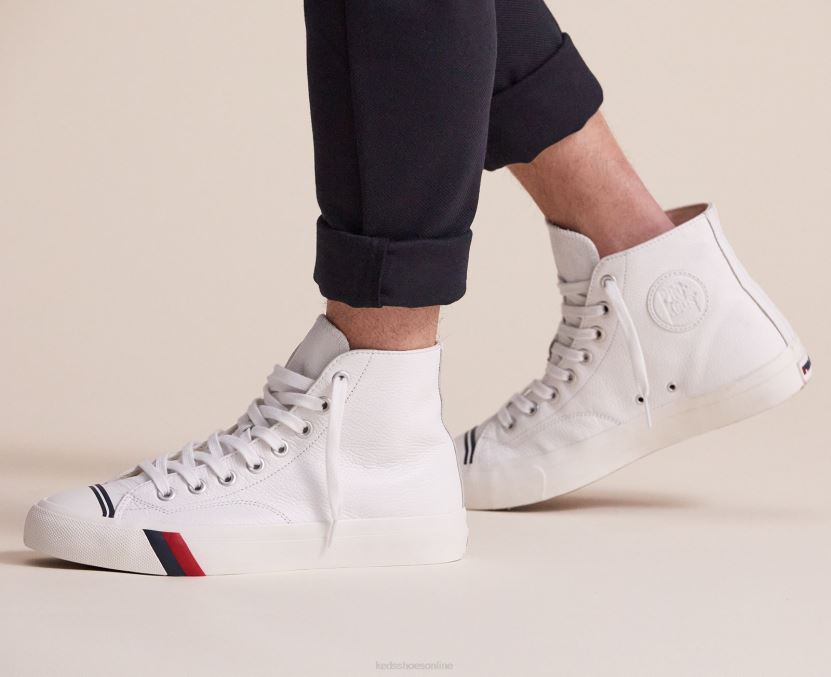 Unisex Keds Royal Hi Leather Sneaker White RXFBP4143