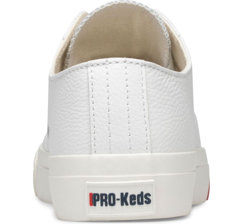 Unisex Keds Royal Lo Classic Leather Sneaker White RXFBP4136