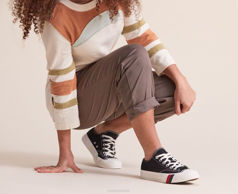 Unisex Keds Royal Lo Sneaker Black RXFBP4147