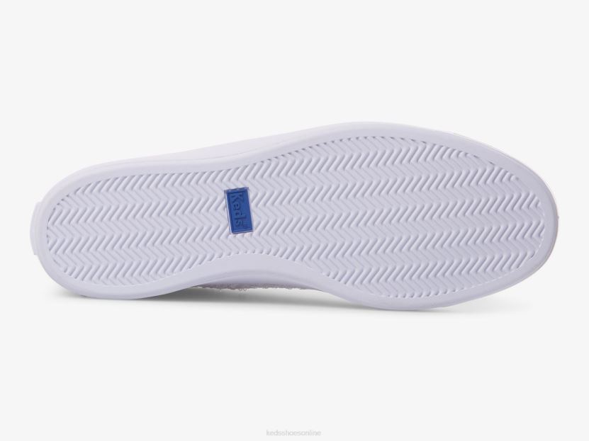 Women Keds Alley Sequins Sneaker White RXFBP4208