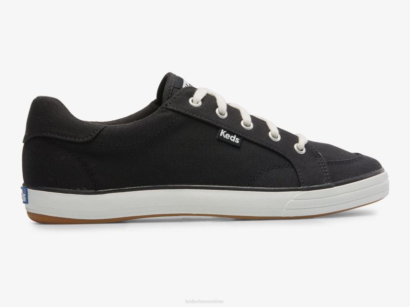 Women Keds Center III Canvas Sneaker Black RXFBP477