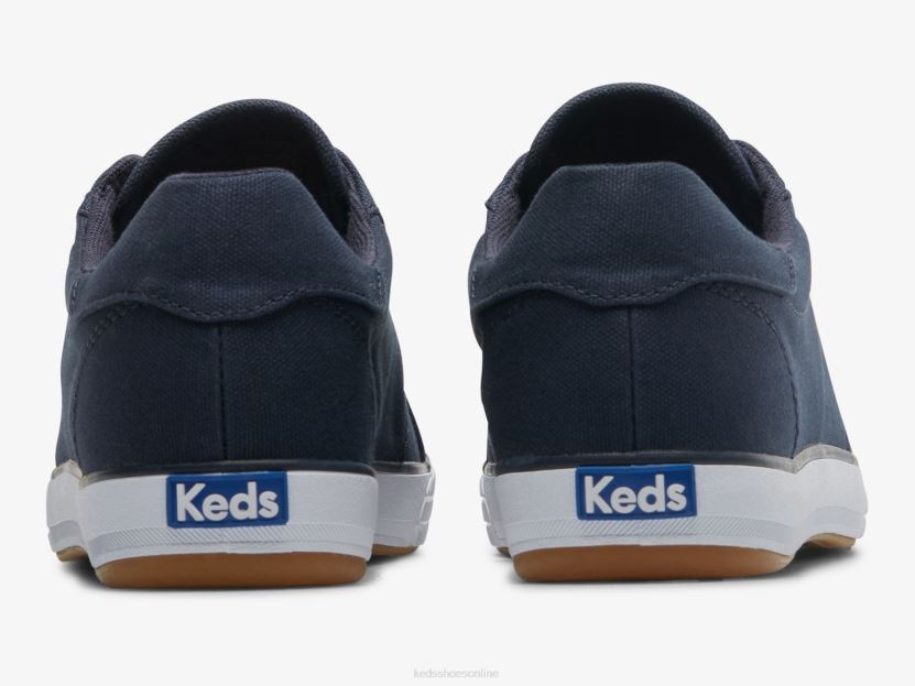 Women Keds Center III Canvas Sneaker Navy RXFBP480