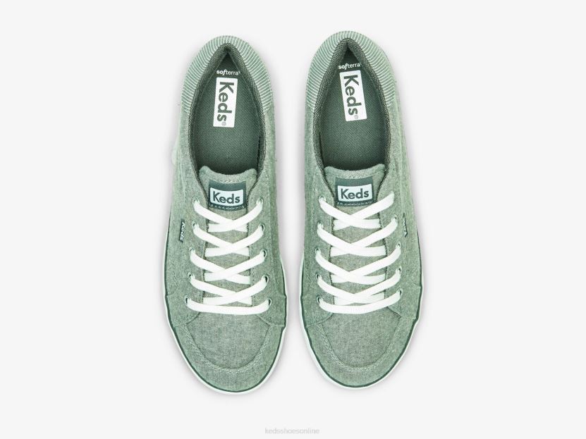 Women Keds Center III Chambray Sneaker Grey RXFBP4163