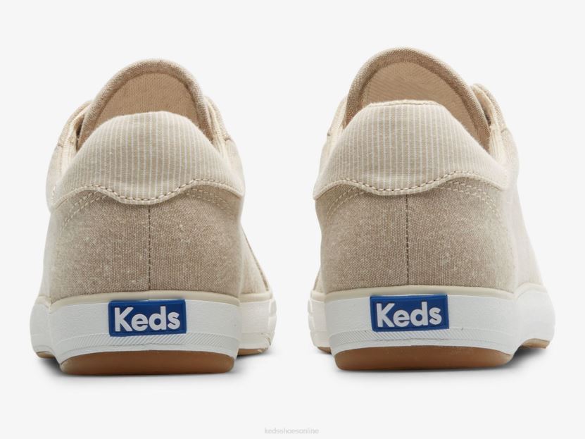 Women Keds Center III Chambray Sneaker Tan RXFBP4165