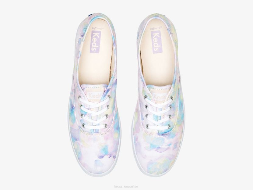 Women Keds Champion Abstract Print Sneaker Pink RXFBP4159