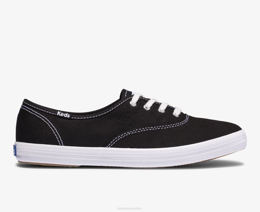 Women Keds Champion Feat. Organic Cotton Sneaker Black RXFBP4109