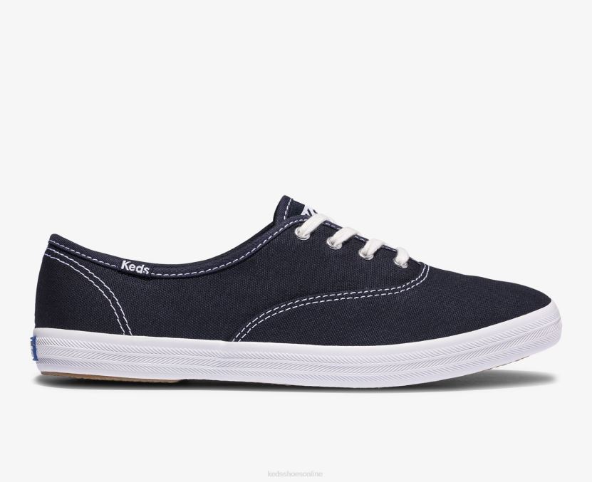 Women Keds Champion Feat. Organic Cotton Sneaker Deep Navy RXFBP4110