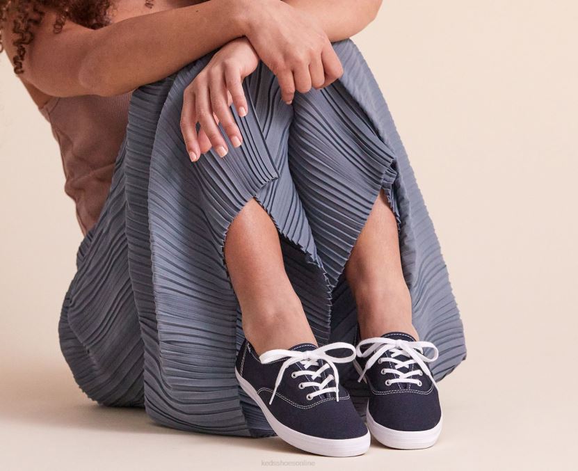 Women Keds Champion Feat. Organic Cotton Sneaker Deep Navy RXFBP4110