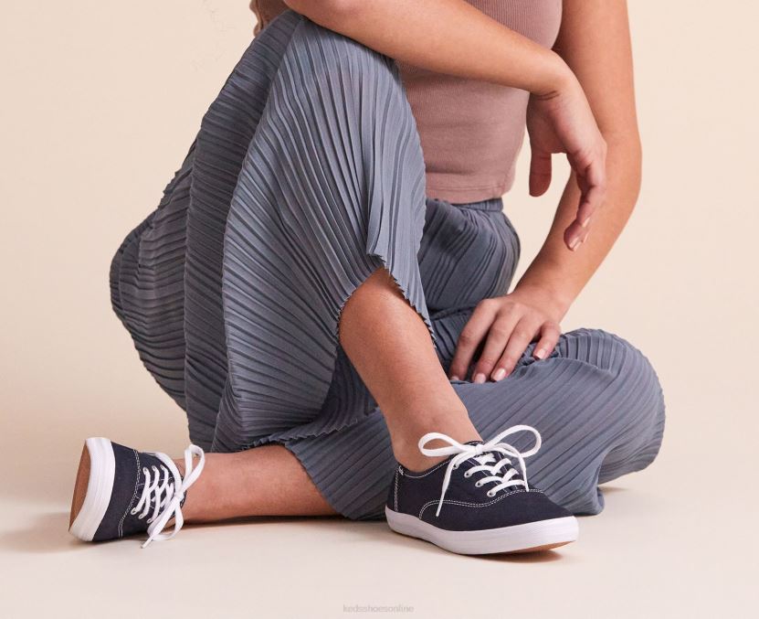 Women Keds Champion Feat. Organic Cotton Sneaker Deep Navy RXFBP4110