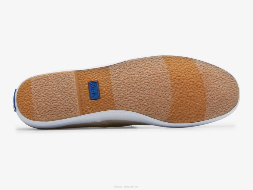 Women Keds Champion Feat. Organic Cotton Sneaker Oatmeal RXFBP4149
