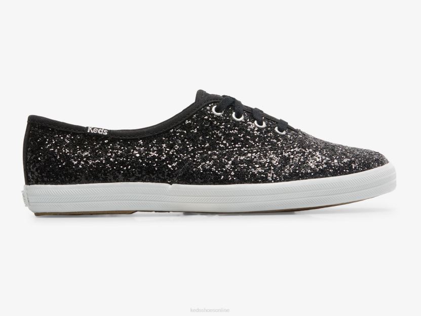 Women Keds Champion Glitter Celebration Sneaker Black RXFBP4103