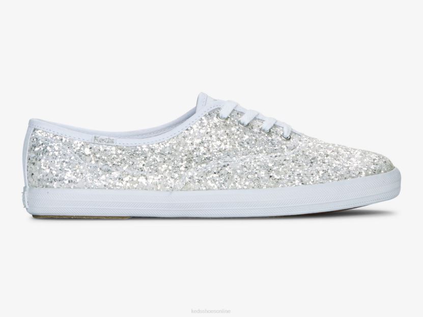 Women Keds Champion Glitter Celebration Sneaker White RXFBP4107