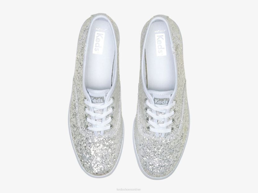 Women Keds Champion Glitter Celebration Sneaker White RXFBP4107