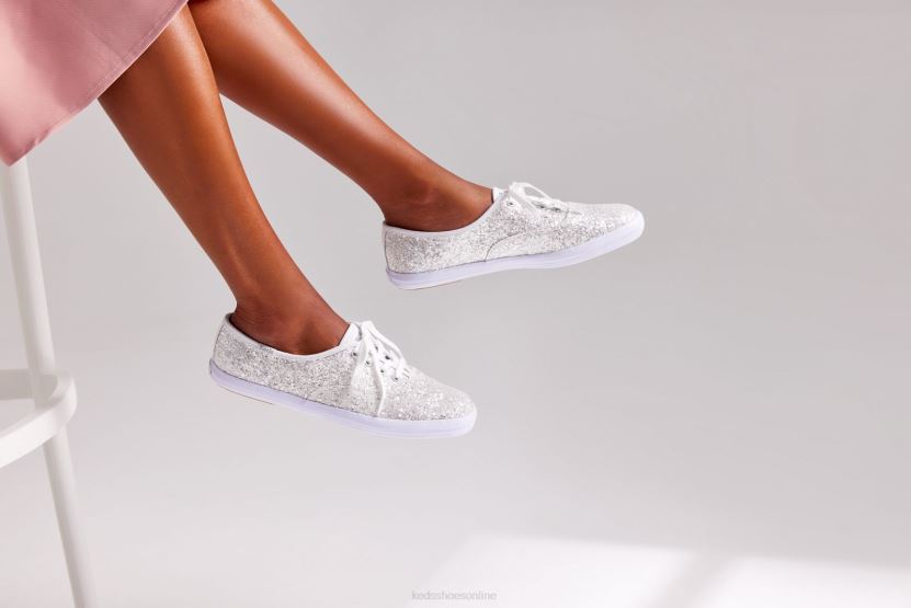 Women Keds Champion Glitter Celebration Sneaker White RXFBP4107