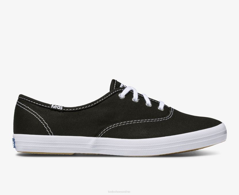 Women Keds Champion Originals Sneaker Black RXFBP496