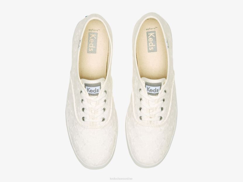Women Keds Champion Starburst Eyelet Sneaker White RXFBP4153