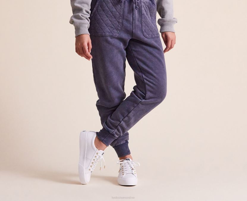 Women Keds Jump Kick Duo Leather Sneaker White RXFBP485