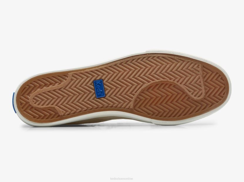 Women Keds Jump Kick Linen Fleck Sneaker Oatmeal RXFBP4204