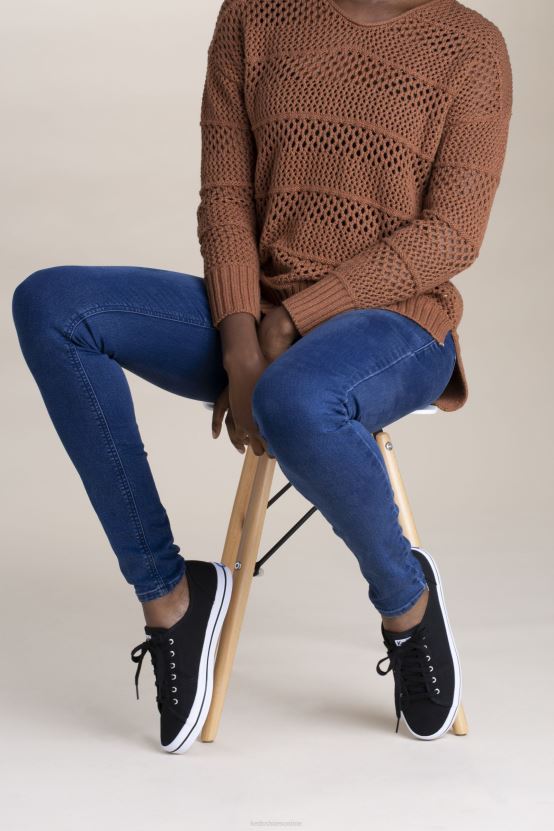 Women Keds Kickstart Sneaker Black RXFBP4125