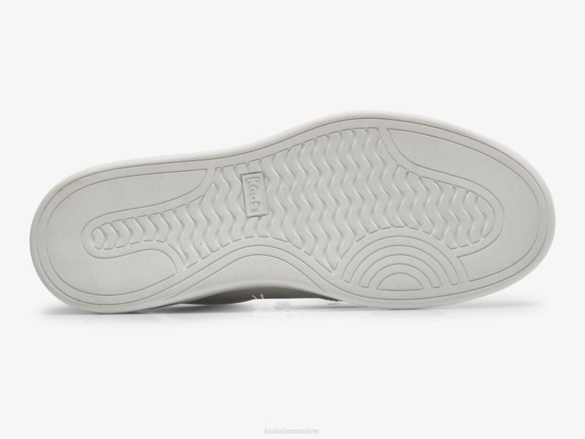 Women Keds The Court Leather Sneaker White RXFBP498