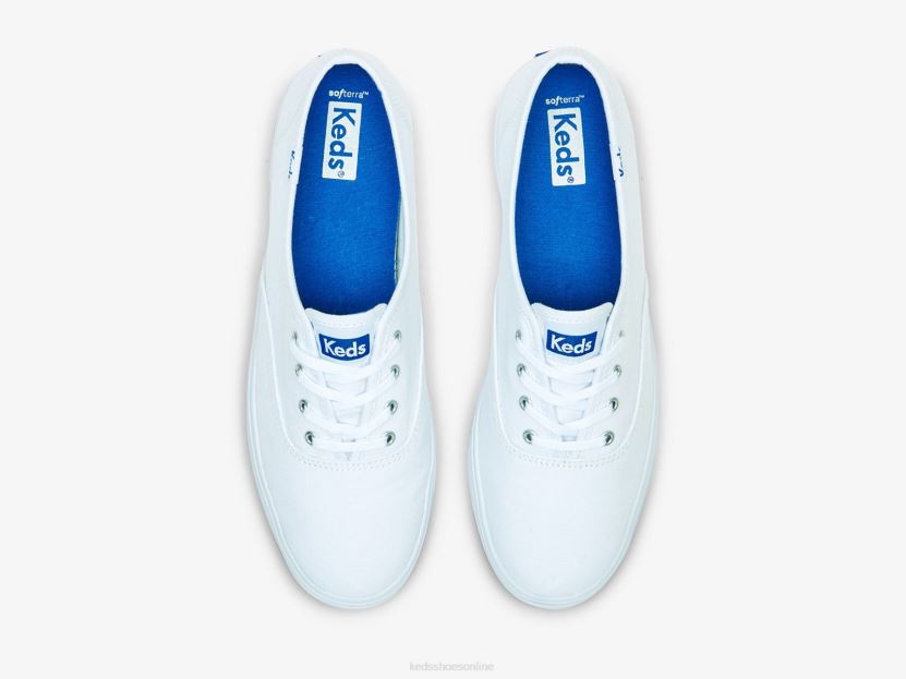 Women Keds The Platform Canvas Sneaker White RXFBP487
