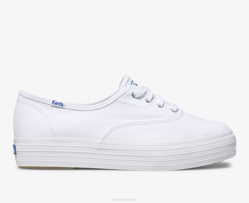 Women Keds Triple Sneaker White RXFBP4133