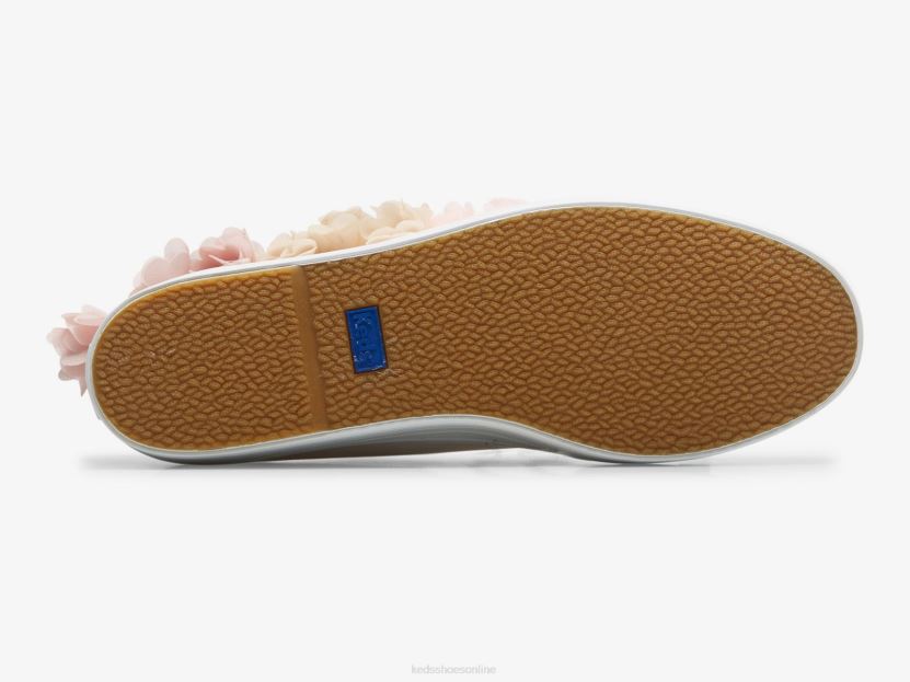 Women Keds Triple Up Floral Applique Celebrations Sneaker Pink RXFBP4210