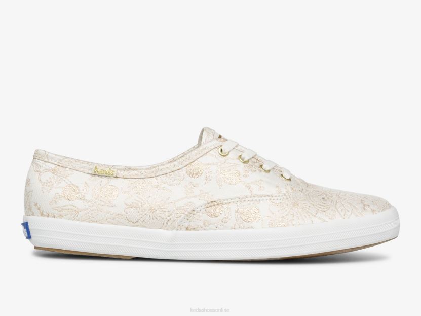 Women Keds x Rifle Paper Co. Champion Colette Jacquard Sneaker Ivory RXFBP4129