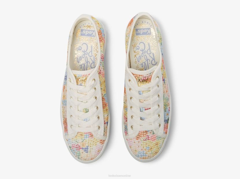 Women Keds x Rifle Paper Co. Triple Kick Mesh Margaux White Multi RXFBP4181
