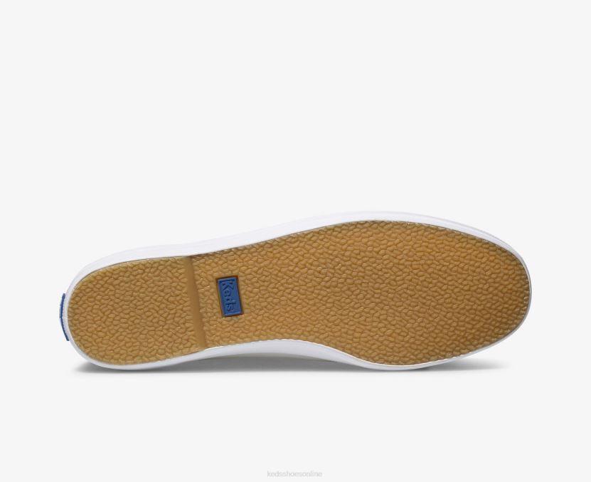 Women Keds Champion Leather Slip On Sneaker White RXFBP425