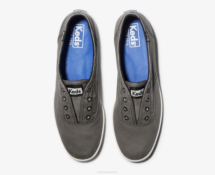 Women Keds Chillax Washable Slip On Sneaker Charcoal RXFBP442
