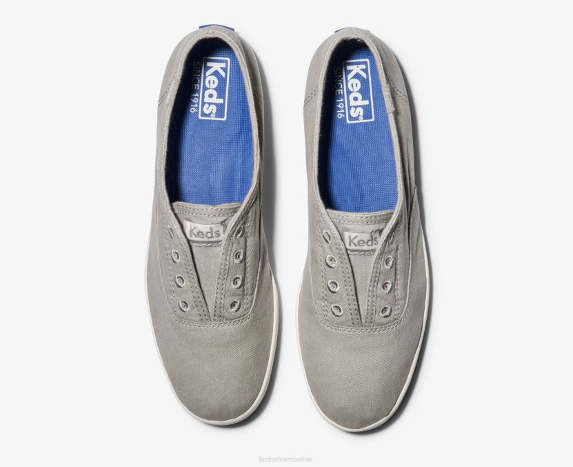 Women Keds Chillax Washable Slip On Sneaker Drizzle Grey RXFBP441