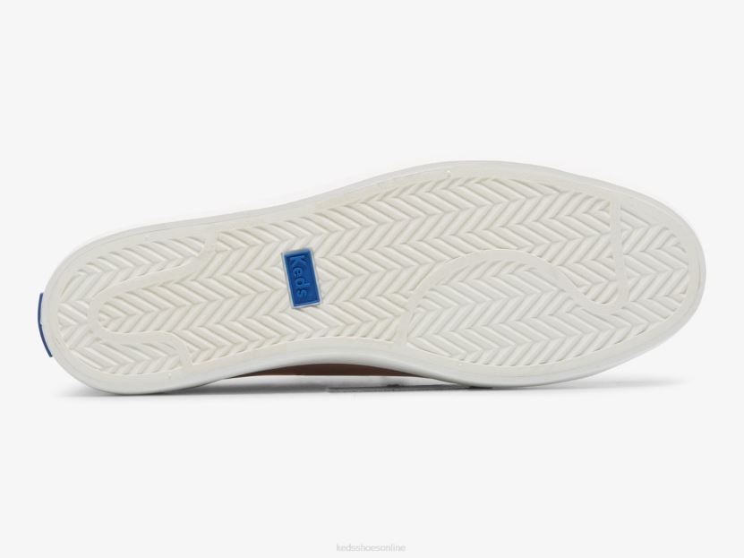 Women Keds Kickback Faux Leather Slip On Sneaker Mauve RXFBP4212