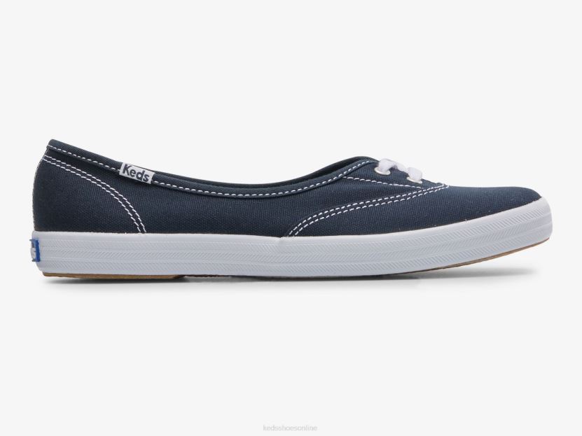 Women Keds The Mini Canvas Slip On Sneaker Navy RXFBP47