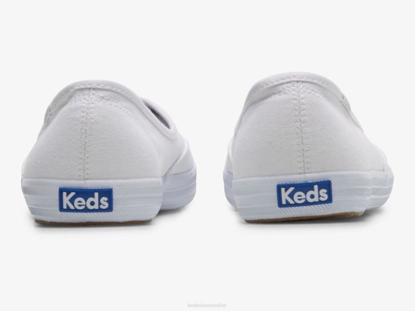 Women Keds The Mini Canvas Slip On Sneaker White RXFBP45