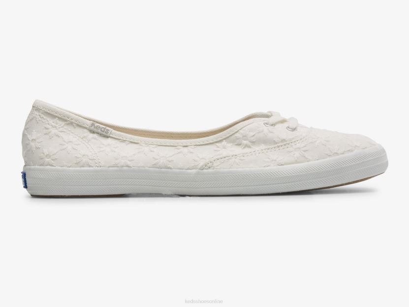 Women Keds The Mini Eyelet Slip On Sneaker White RXFBP48