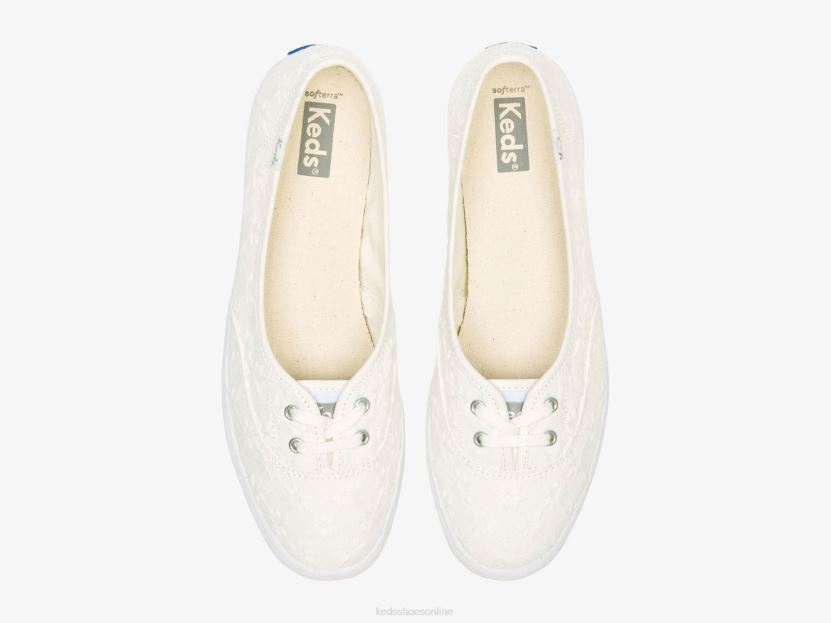 Women Keds The Mini Eyelet Slip On Sneaker White RXFBP48
